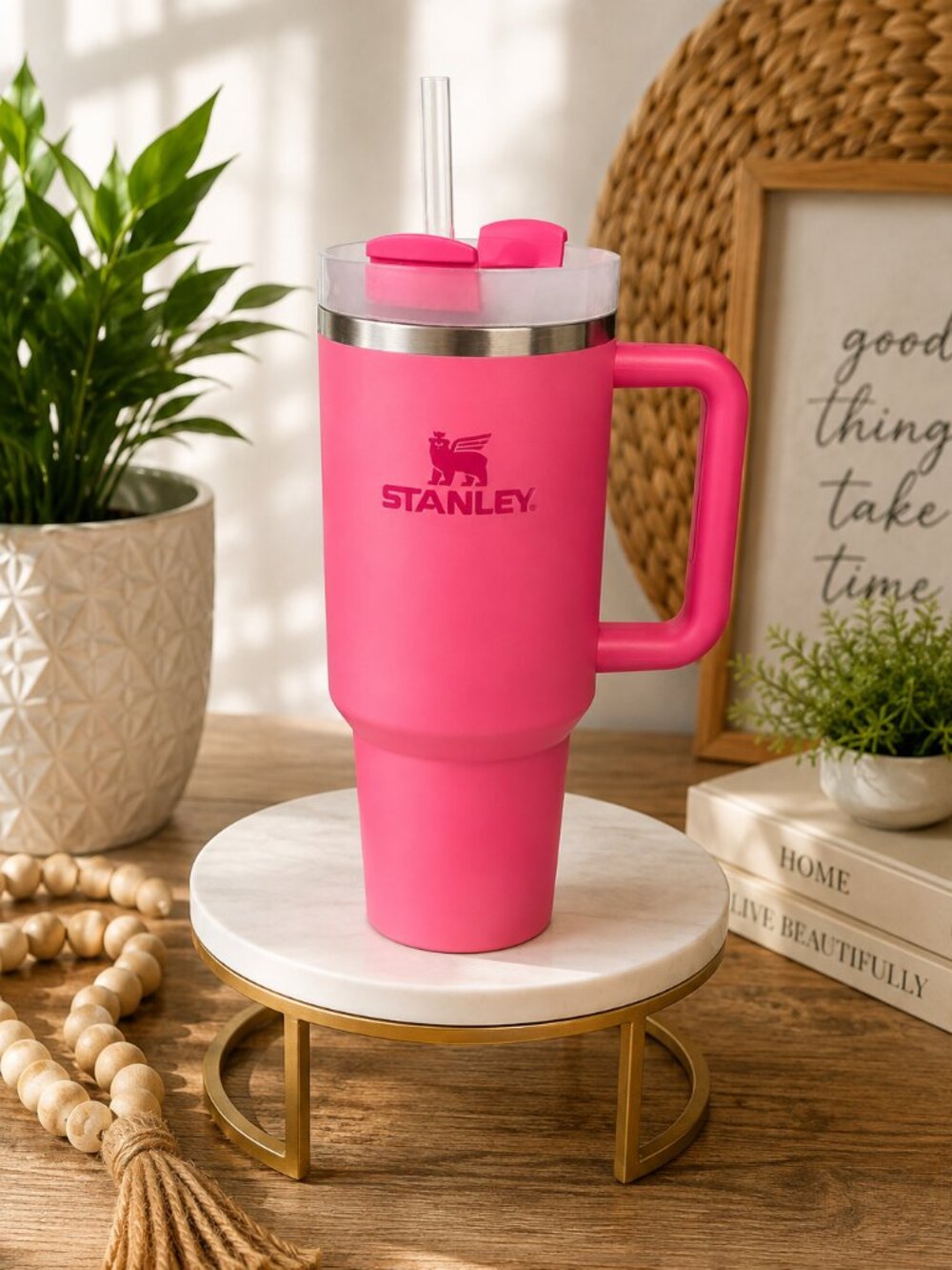 Pink Stanley Quencher H2.0 FlowState Tumbler NWT